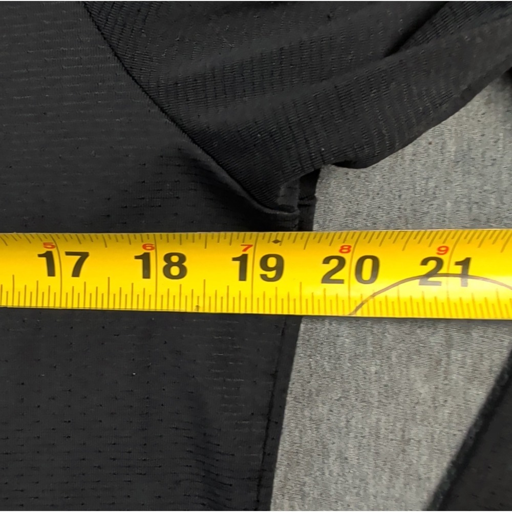 Gymshark Mesh Black Long Sleeve Crew Neck Stretch Athletic Shirt Sz S Training - Picture 6 of 8